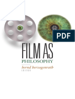 Bernd Herzogenrath Film As Philosophy