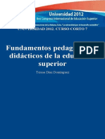 Compendio Fundamentos Pedagogicos y Didactivos de La Educ Superior