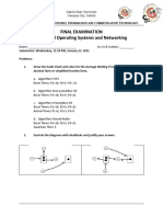 Final Examination Advanced Operating Systems and Networking