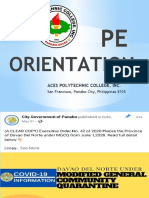 Orientation: Aces Polytechnic College, Inc
