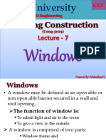 Windows: Department of Civil Engineering