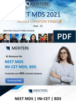 NEET MDS 2021 Recall 151-200 Questions PDF