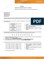 Medidas de tendencia central y posición para análisis de ventas de calzado