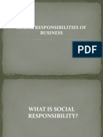 Social Responsibility of Business