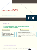 Diseño de La Investigación Causal