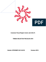 Boletin RC 45 Temas Selectos Fiscales 2019 Octubre 2019