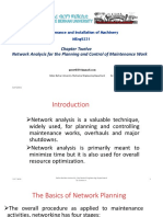 Chapter Twelve Network Analysis For The Planning and Control of Maintenance Work