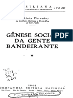Genese Social Da Gente Bandeirante 1944