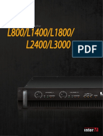 L800/L1400/L1800/ L2400/L3000: Professional Power Amplifier