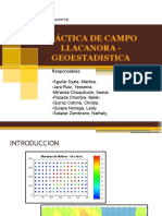 Geoestadistica Llacanora