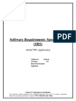 Software Requirements Specification (SRS) : ADACTIN Application
