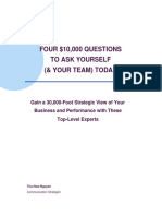 Four $10,000 Questions To Ask Yourself (& Your Team) Today