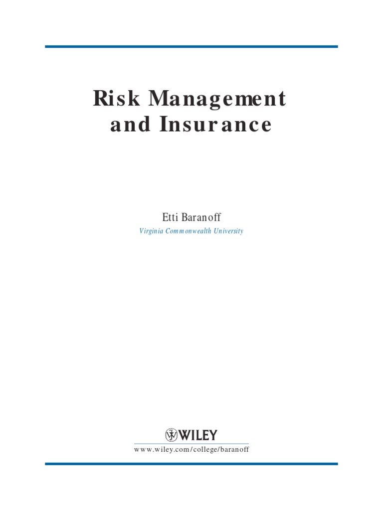 Risk Management and Insurance | PDF | Life Insurance | Vehicle Insurance