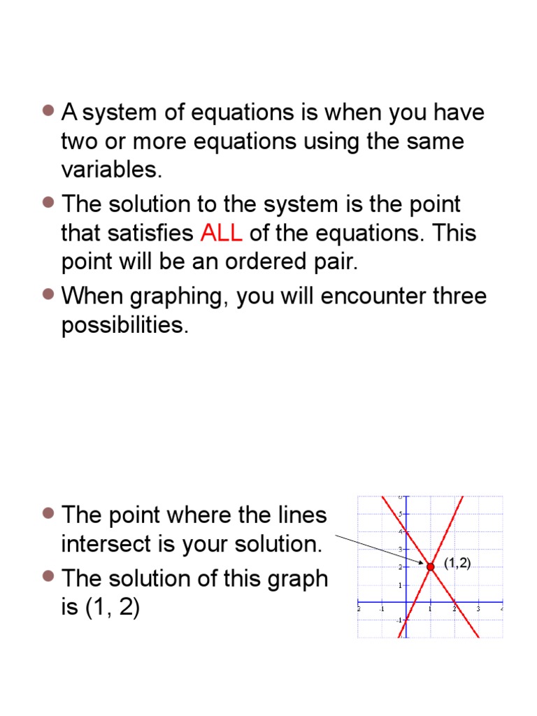 Types of Linear Equation Systems | PDF | Equations | Applied Mathematics