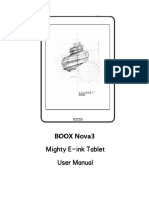 Mighty E-Ink Tablet User Manual: BOOX Nova3