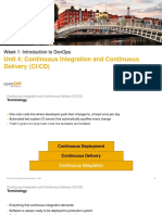 Unit 4: Continuous Integration and Continuous Delivery (CI/CD)