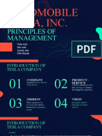 Automobile Tesla, Inc.: Principles of Management