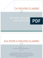 Sja Pgdca Online Classes: We Will Be Live in Few Minutes