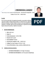 Curriculum y Certificado - Dany