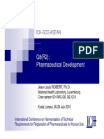 Q8 (R2) : Pharmaceutical Development: Ich-Gcg Asean