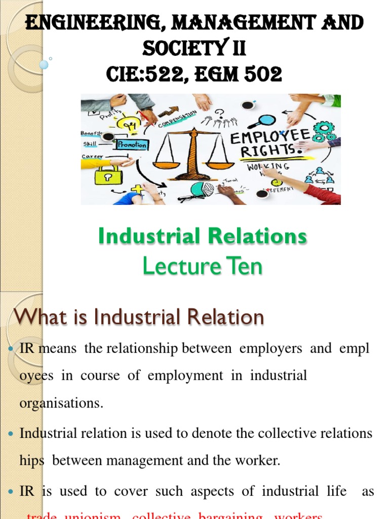 Understanding Industrial Relations Dynamics | PDF | Employment ...