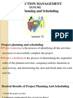 Construction Management Project Planning and Scheduling