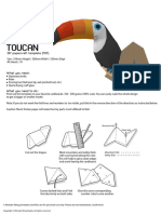 Toucan: DIY Papercraft Template PDF
