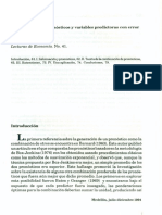 Combinación de Pronósticos y Variables Predictoras Con Error