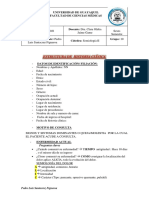 Deber N. - 1 Estructura de HC Semiología II