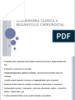 3. Examinarea Clinica a Bolnavului Chirurgical