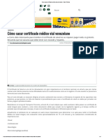 Cómo sacar certificado médico vial venezolano - Diario Primicia