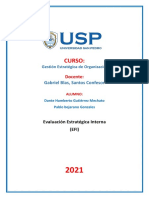 Evaluación Estratégica Interna-EFI