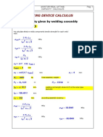 Lifting Device Calculus: Lifting Capacity Given by Welding Assembly Welding Zone 3