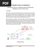 Introduction To Project: Implementation of Authentication System Using Kerberos in Chat Application A. Kerberos