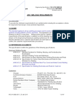 Arc Welding Requirments: General: 1.1 Purpose