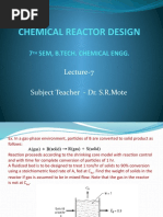 Chemical Reactor Design: 7 Sem, B.Tech. Chemical Engg