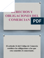 Derechos y Obligaciones Del Comerciante