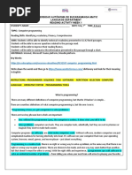 Semana 2 - What Is Programming