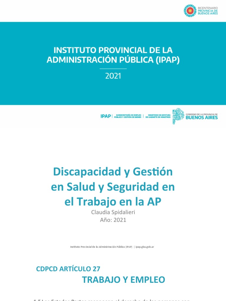 Inclusión Laboral de Personas con Discapacidad | PDF | Invalidez | Política