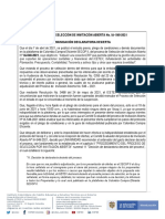 Comunicación Declaratoria Desierta Proceso Ia 548-2021