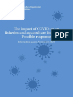 The Impact of COVID-19 On Fisheries and Aquaculture Food Systems Possible Responses