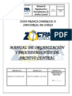 Manual de Organizacion y Procedimientos de Archivo Central