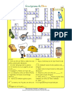 Es Spanish Crossword Puzzle Kids Healthy Words Fiber AK