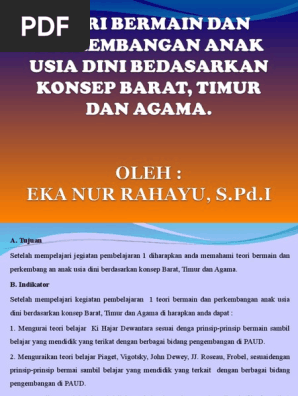 Teori Bermain Dan Perkembangan Anak Usia Pdf
