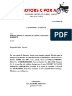 Entrega de documentos vehículo Suzuki Ax100 2007 azul