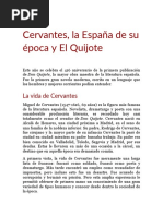 Cervantes Y SU ÉPOCA I