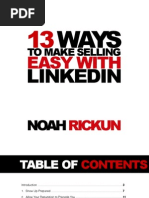 Download 13 Ways to Make Selling Easy with LinkedIn by NoahRickun SN51491633 doc pdf