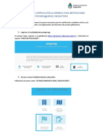 Instructivo Certificación Nivel Obligatorio Establecimientos