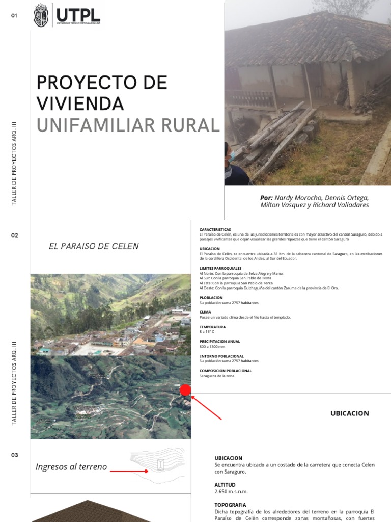 Vivienda Rural en El Paraíso de Celén | PDF | Diseño | Agricultura