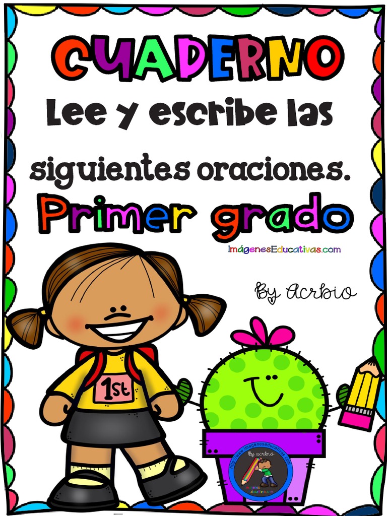 Cuadernillo Dictaco De Oraciones Para Primer Grado 00001 I Nbkomputer